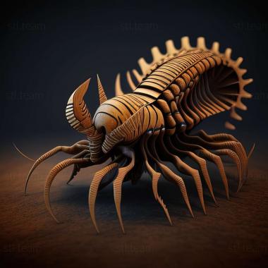 3D model Scolopendra hardwickei (STL)